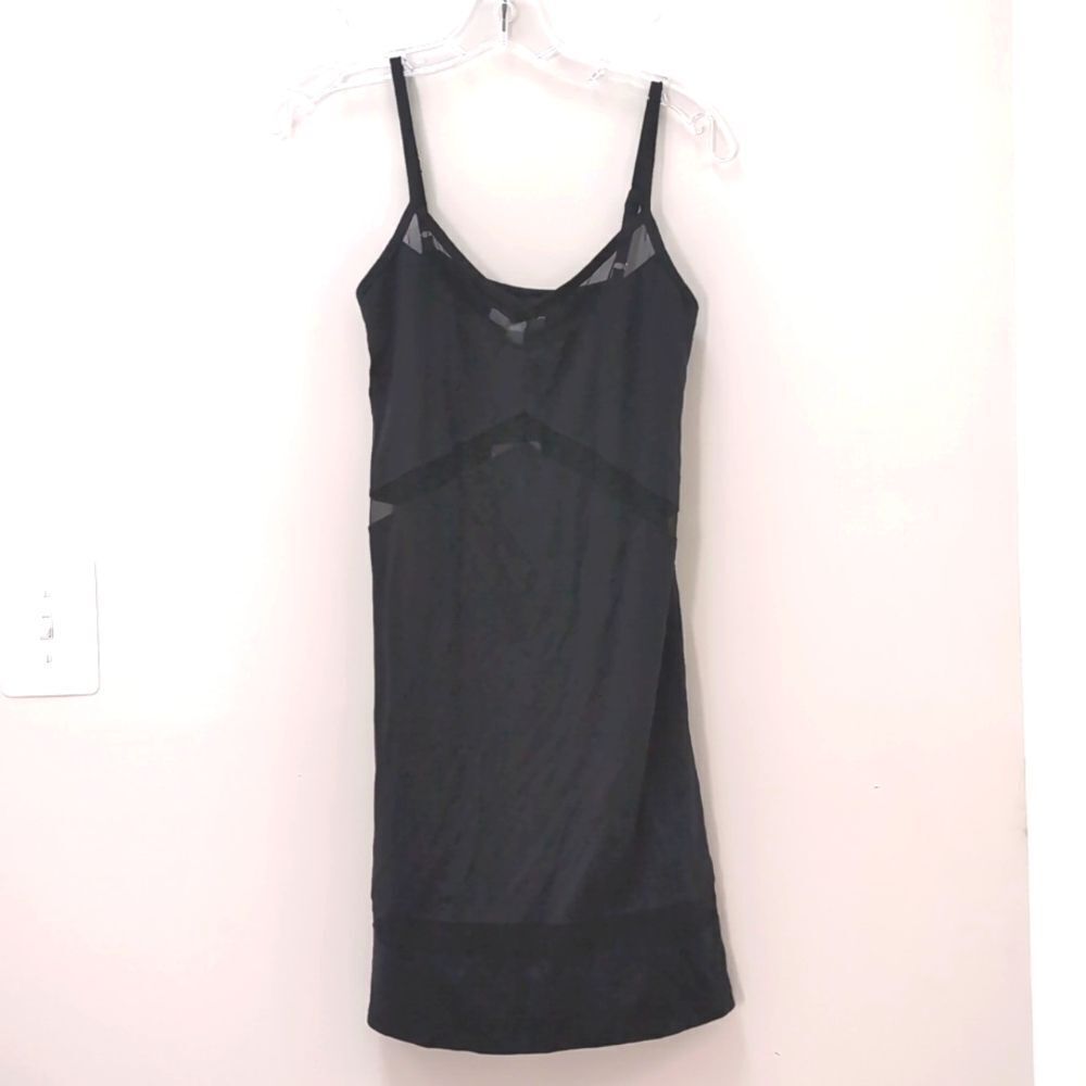 NWOT Honeylove Black Mesh-Trim Chemise Slip/Nighty, Small. - Picture 4 of 8